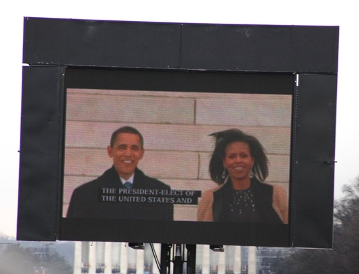President Barack Obama and First Lady, Michelle Obama

 at 