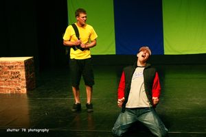 Rick Carter as CB and Mike Gates as Matt Photo