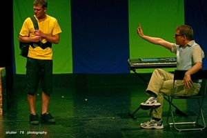 Rick Carter as CB and Craig Hepworth as Beethoven Photo
