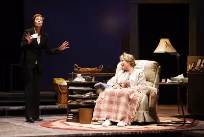 JULIE FISHELL as Lisa Kron and BRENDA WEHLE as Ann Kron (Photo by Jon Gardiner.) Photo