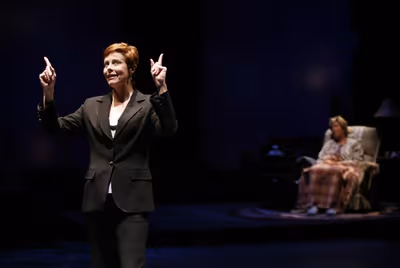 JULIE FISHELL as Lisa Kron and BRENDA WEHLE as Ann Kron (Photo by Jon Gardiner.) Photo