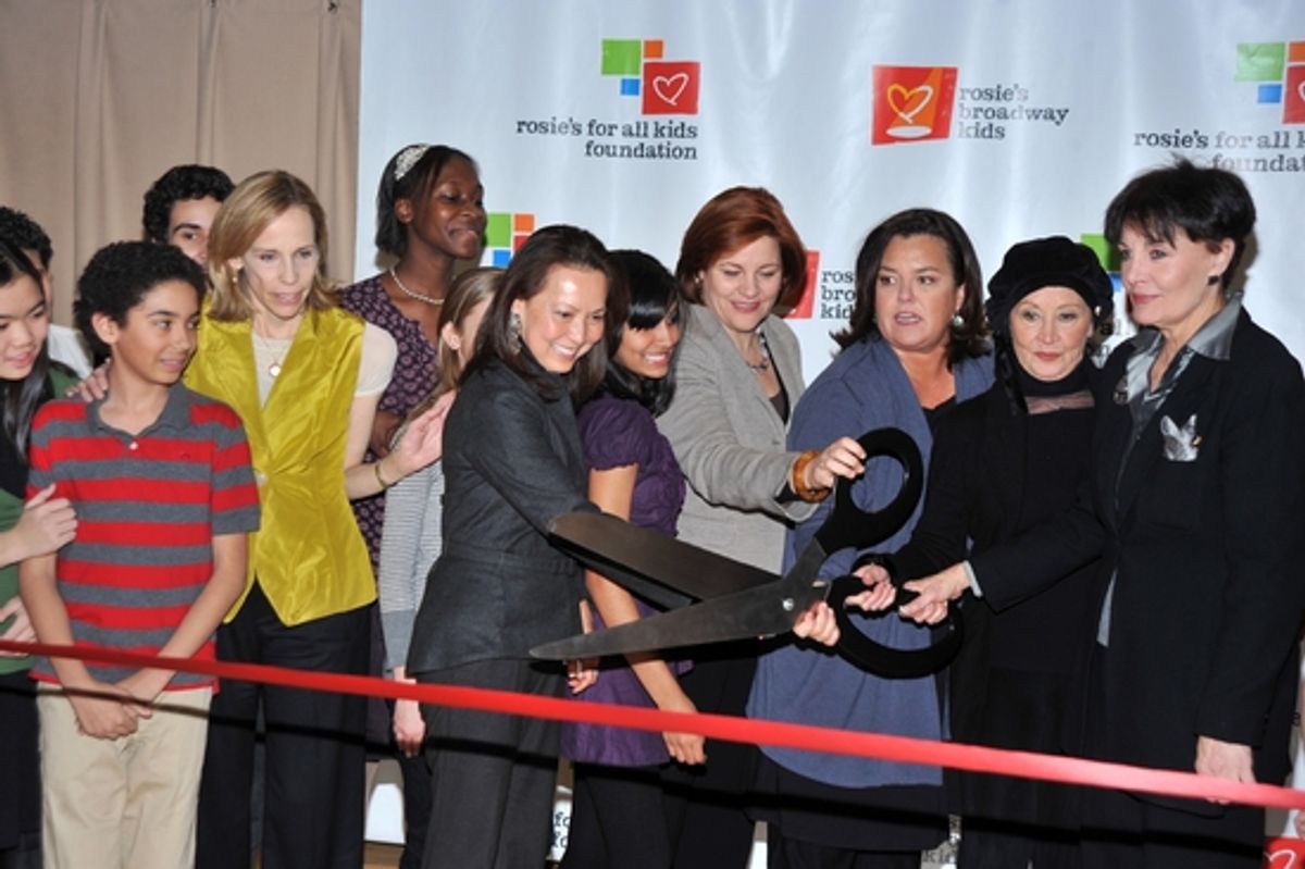 Lori Klinger, Rosie's Kids, Christine Quinn, Rosie O'Donnell, Chita Rivera and Linda Dano at 