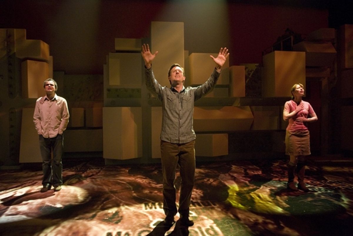 Stephen Plunkett, Brad Heberlee, and Emily Ackerman at 