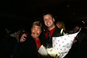 Rip Taylor and Tom D'Angora

 Photo