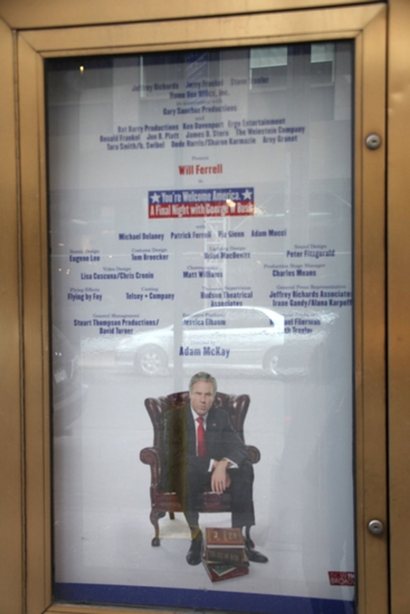 Photo Coverage: 'You're Welcome America' at the Cort Marquee Photo Coverage: 'You're Welcome America' at the Cort Marquee Image