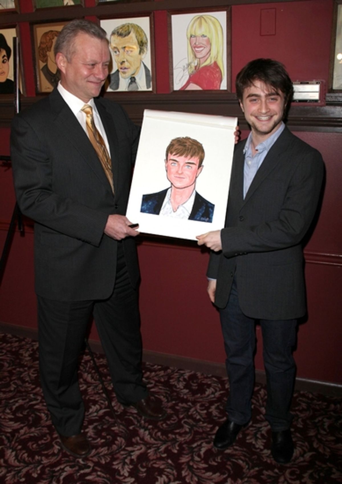 Max Klimavicius and Daniel Radcliffe at 