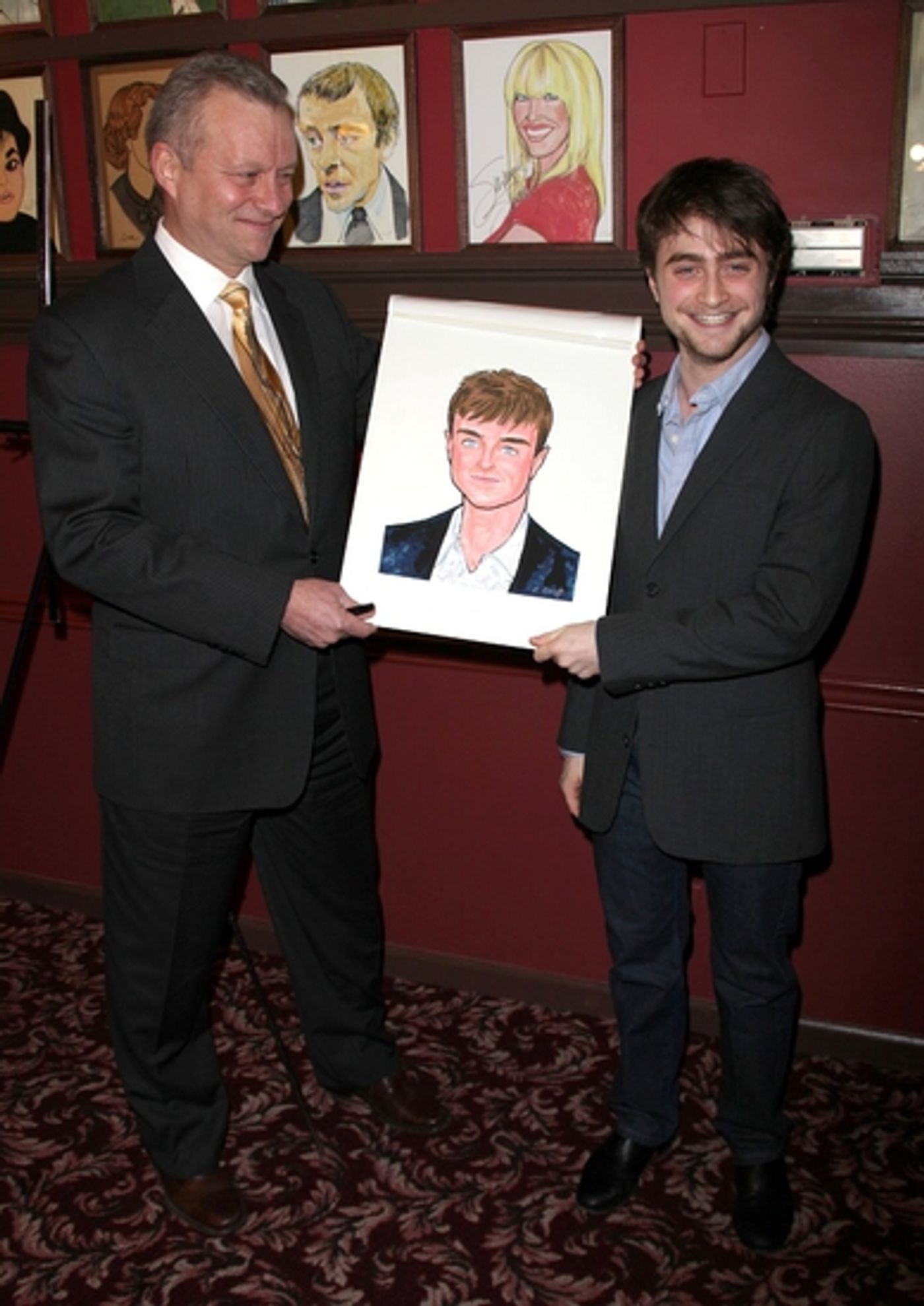 Photo Coverage: EQUUS Star Daniel Radcliffe's Caricature Unveiled at Sardi's  Image