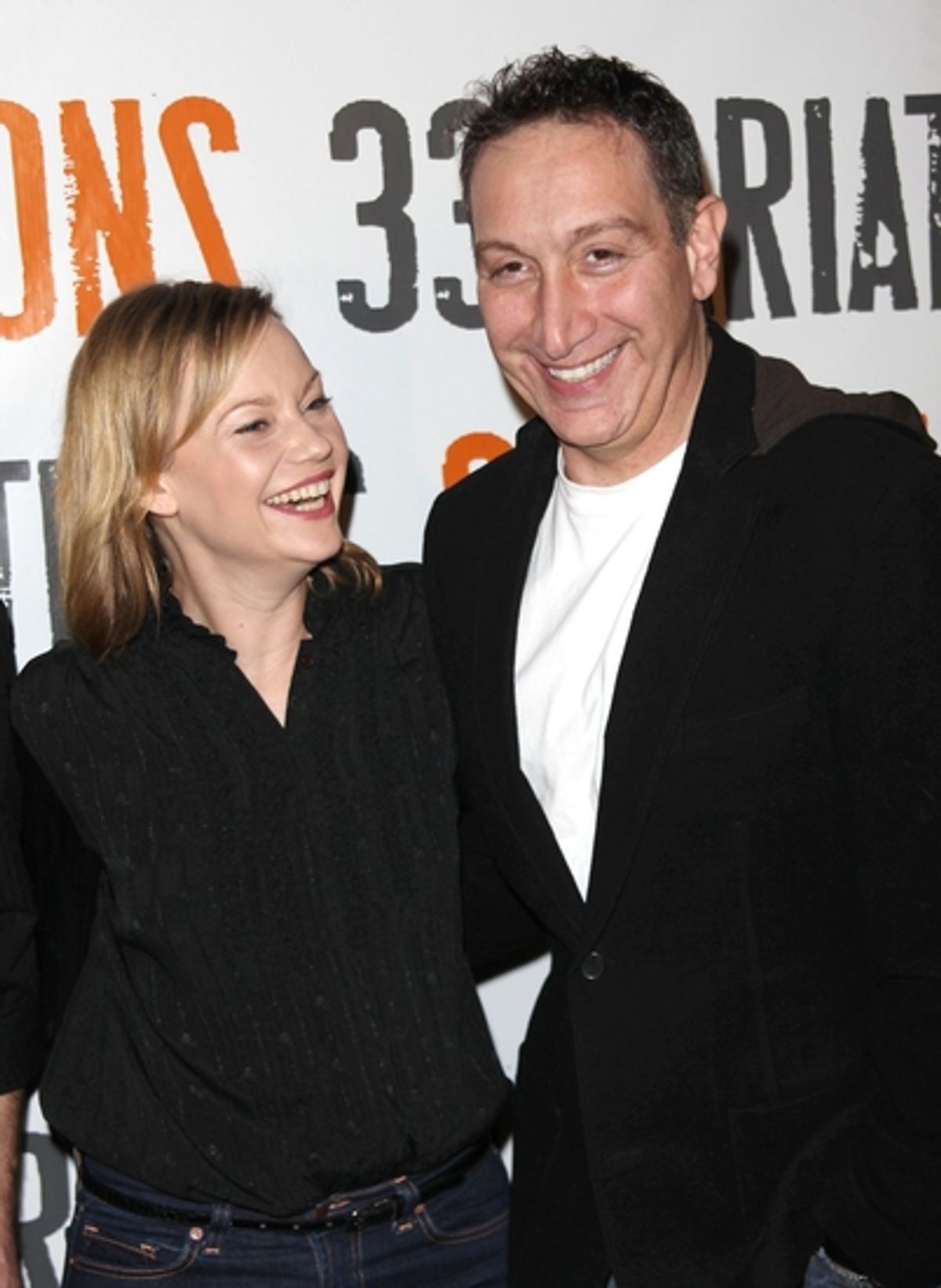 Samantha Mathis and Moises Kaufman

 at 