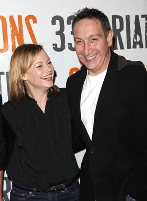 Samantha Mathis and Moises Kaufman

 Photo