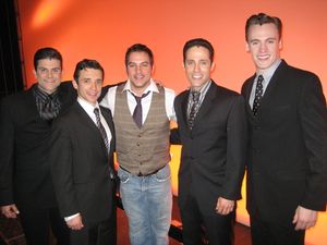 Kristofer McNeeley, Rick Faugno, Tyler Christopher, Jeff Leibow and Erich Bergen Photo