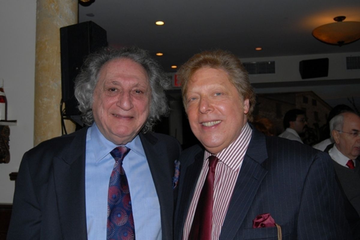 William Wolf (President of Drama Desk), Robert R. Blume (Assoc. Producer Drama Desk Awards, Producer Mind Games) at 