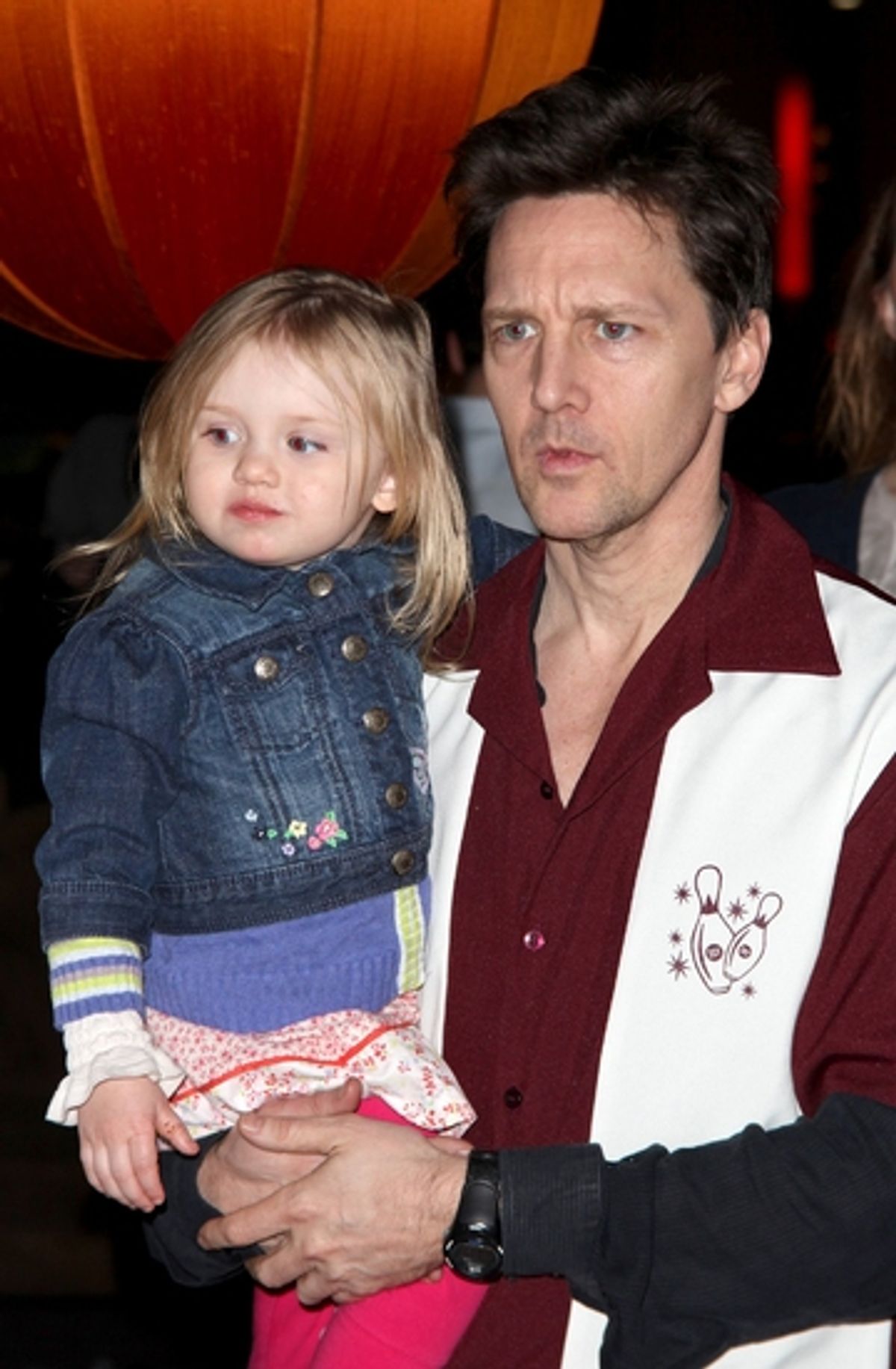 Andrew McCarthy with daughter at 