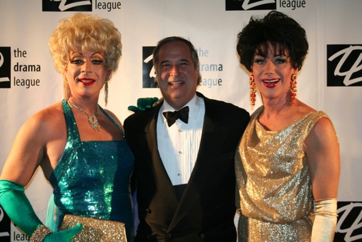 David Scala (OBC La Cage Aux Folles), Stewart F. Lane and Sam Singhaus  (OBC La Cage Aux Folles) at 