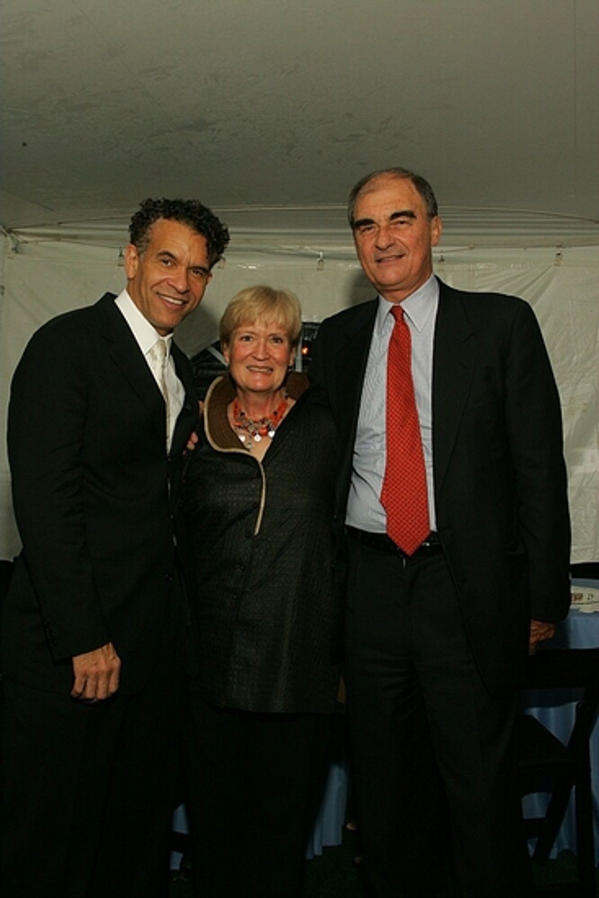 Brian Stokes Mitchell, Anne and Vincent Mai at 