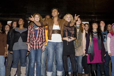 Caissie Levy, Sasha Allen and Kacie Sheik Photo