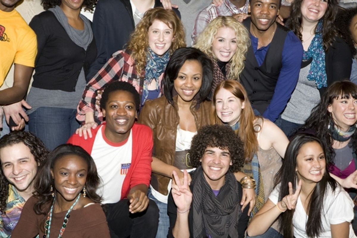 Sasha Allen and the cast at 