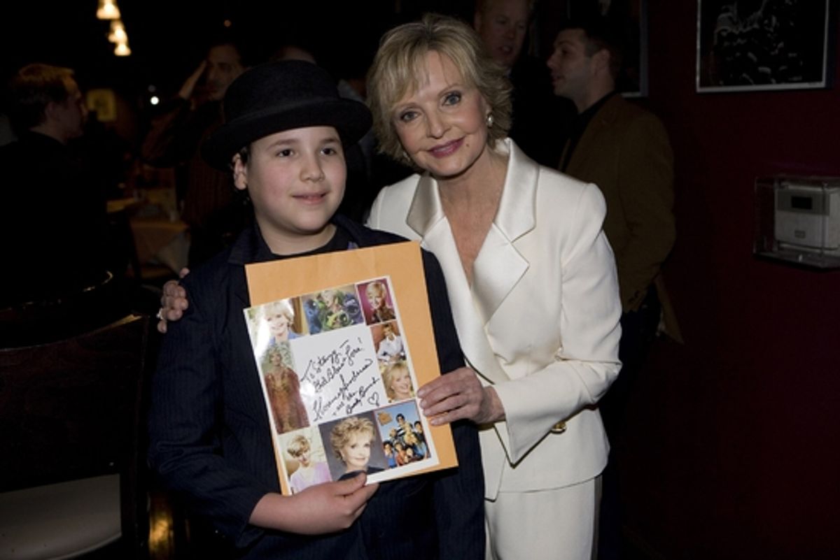 Florence Henderson and fan at 