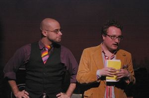 Mike Cruz (Producer) and Griffin Parsons (Producer) start the show @ BroadwayWorld Mike Cruz (Producer) and Griffin Parsons (Producer) start the show Photo