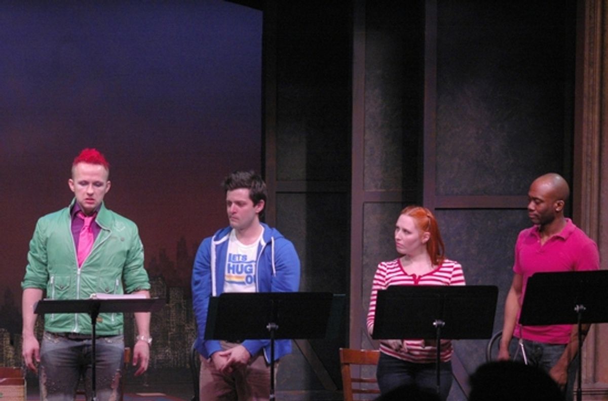 Marty Thomas (Zanna), Steve Pacek (Tank) , Amanda Ryan Paige (Candi), and Troy Valjean Rucker (Buck) at 
