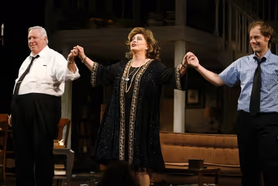Guy Boyd, Elizabeth Ashley and Michael Milligan

 Photo
