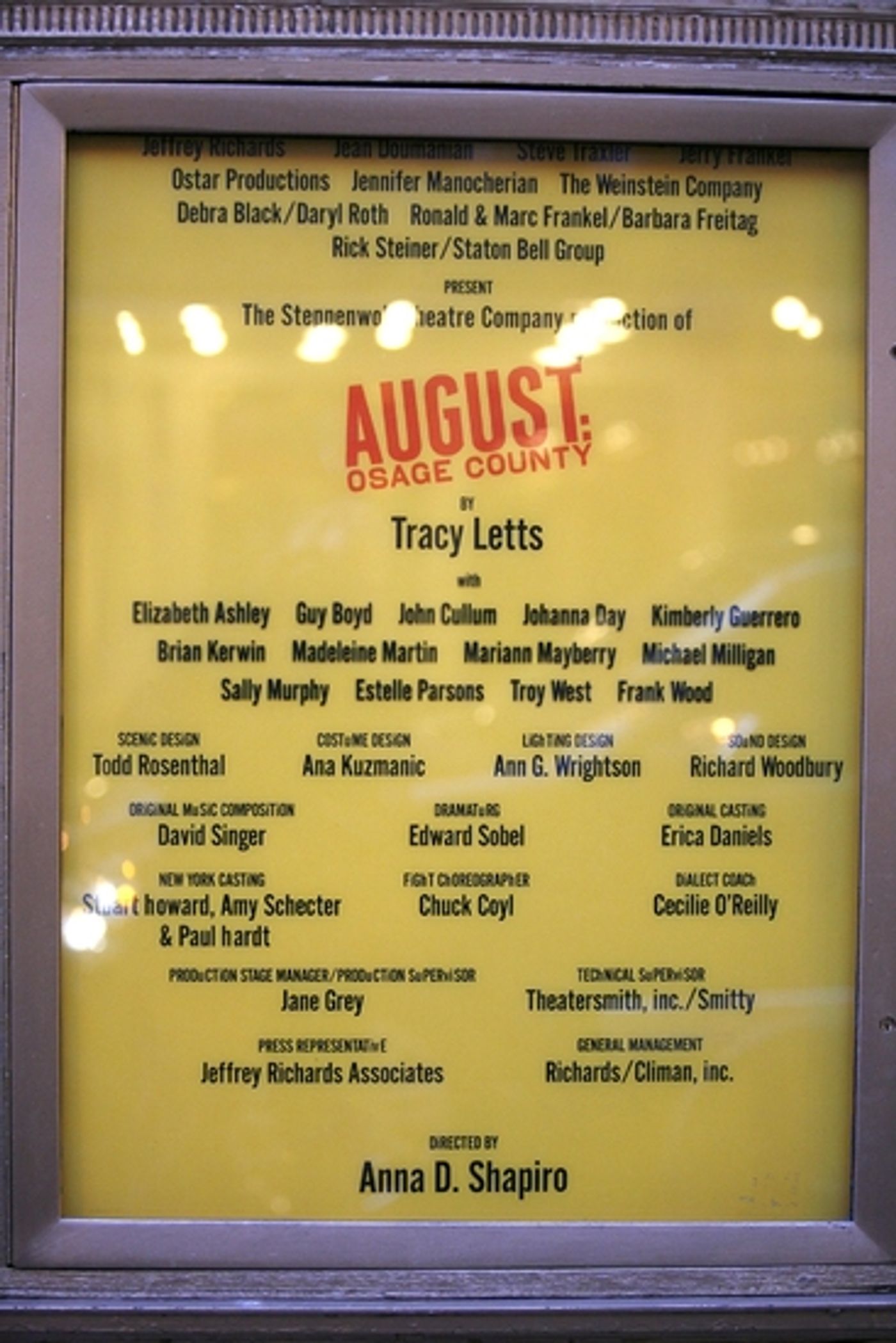 Photo Coverage: Elizabeth Ashley Joins AUGUST:OSAGE COUNTY Photo Coverage: Elizabeth Ashley Joins AUGUST:OSAGE COUNTY Image