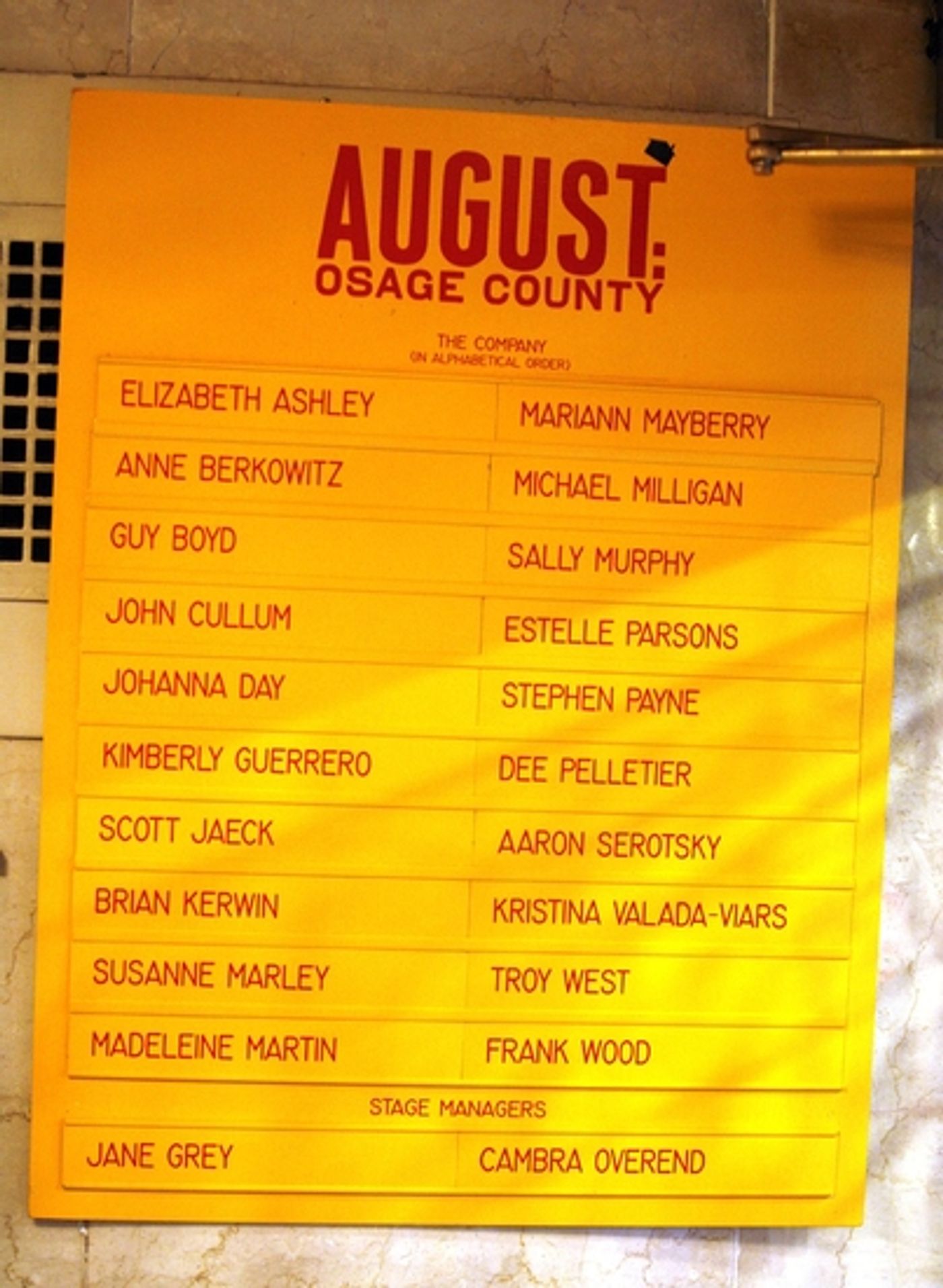 Photo Coverage: Elizabeth Ashley Joins AUGUST:OSAGE COUNTY Photo Coverage: Elizabeth Ashley Joins AUGUST:OSAGE COUNTY Image