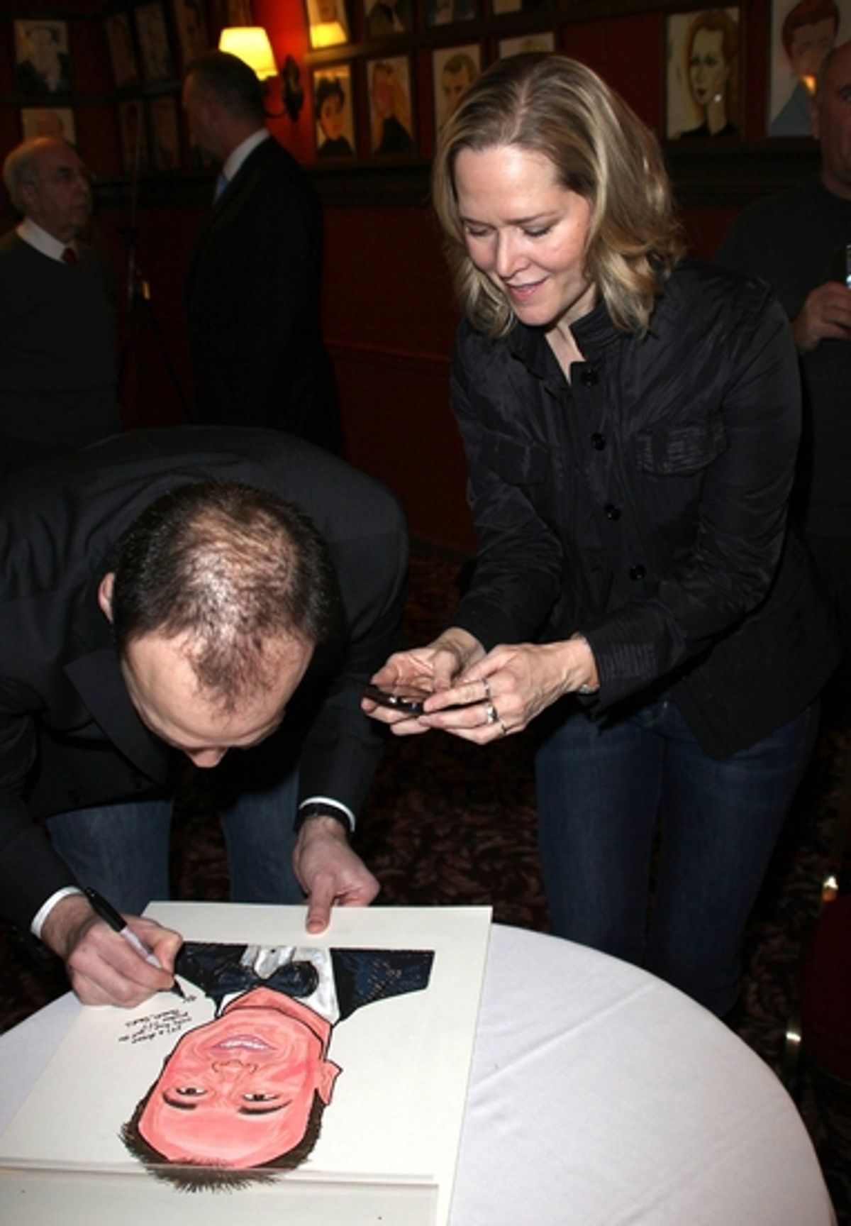 Danny Burstein and Rebecca Luker

 at 