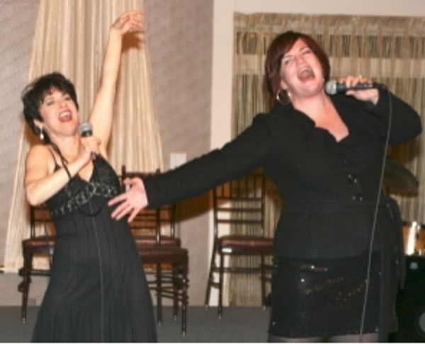Kathy St. George as Judy Garland and Mary Callanan as Barbra Streisand Photo