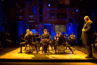 Aneurin Barnard and Iwan Rheon and the cast of Spring Awakening Photo