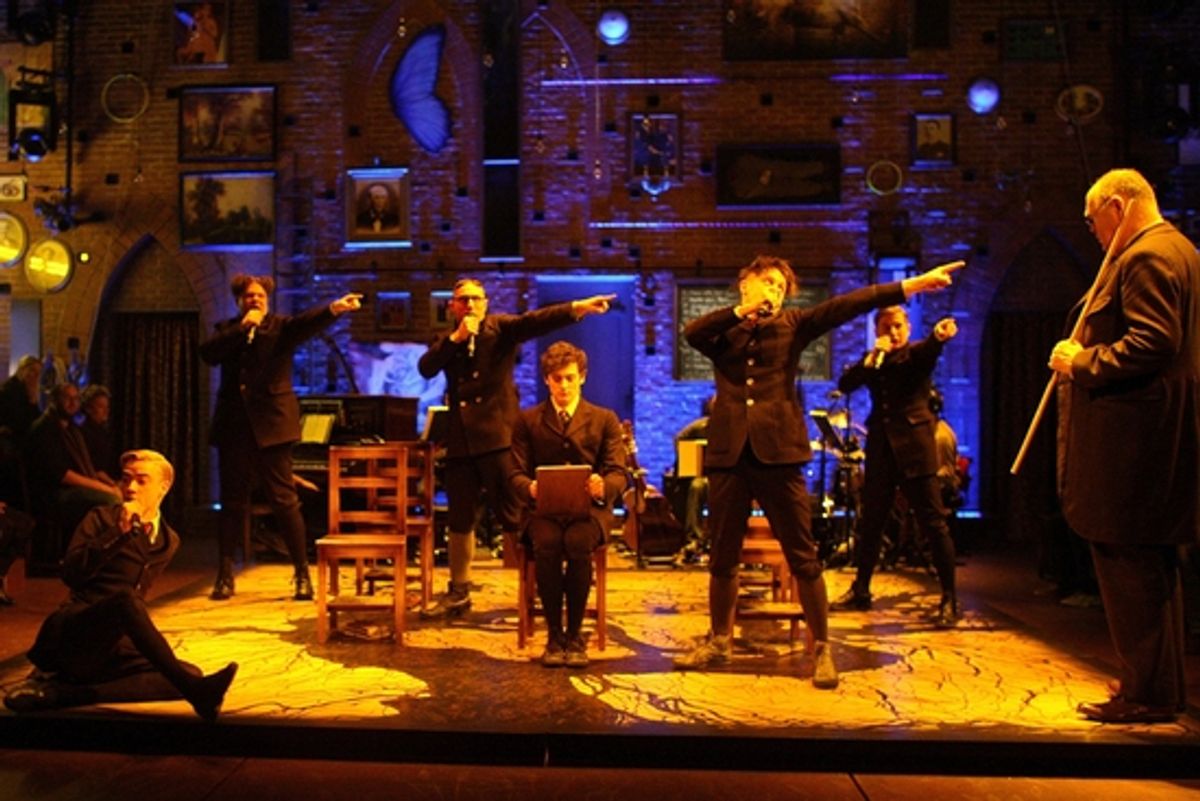 Aneurin Barnard and Iwan Rheon and the cast of Spring Awakening at 