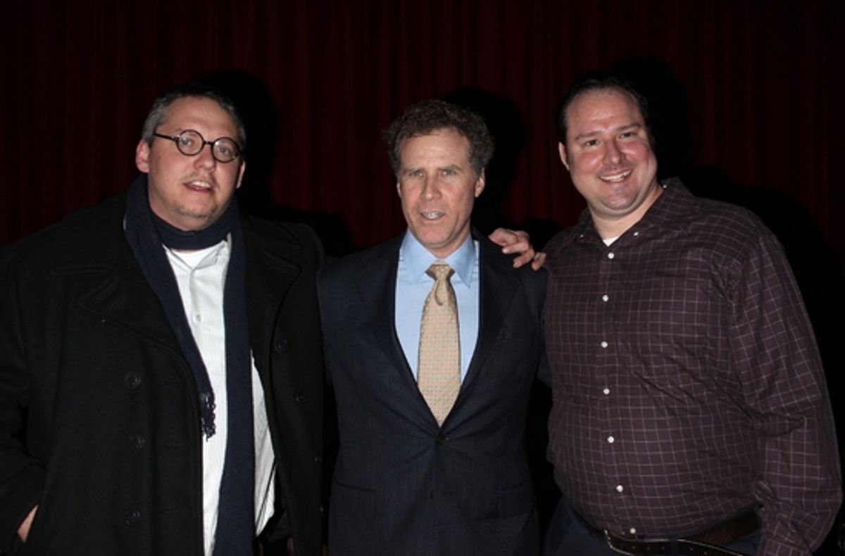 Adam McKay, Will Ferrell and Patrick Ferrell at 