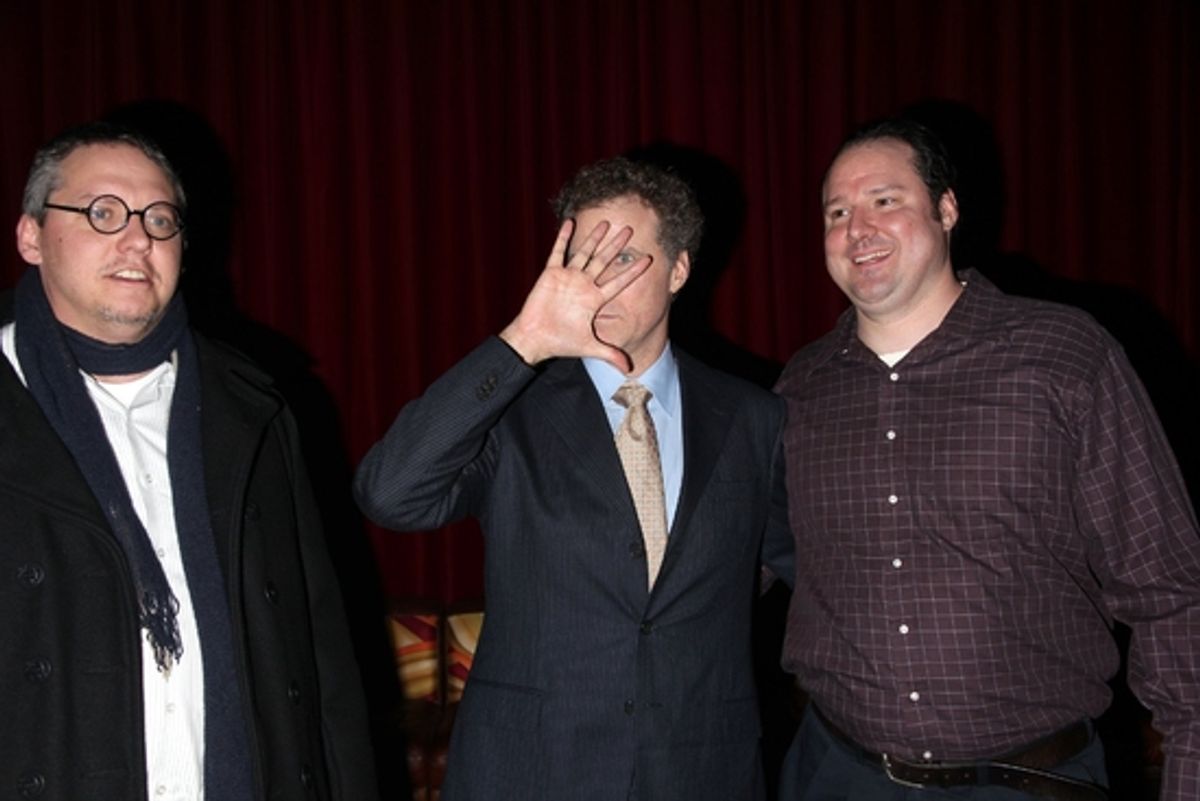 Adam McKay, Will Ferrell and Patrick Ferrell

 at 