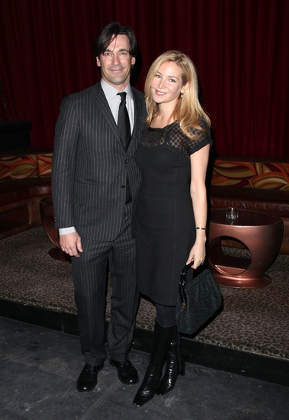 Jon Hamm and Jennifer Westfeldt

 at 