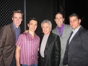 Erich Bergen, Rick Faugno, Frankie Valli, Jeff Leibow and Deven May @ BroadwayWorld Erich Bergen, Rick Faugno, Frankie Valli, Jeff Leibow and Deven May Photo