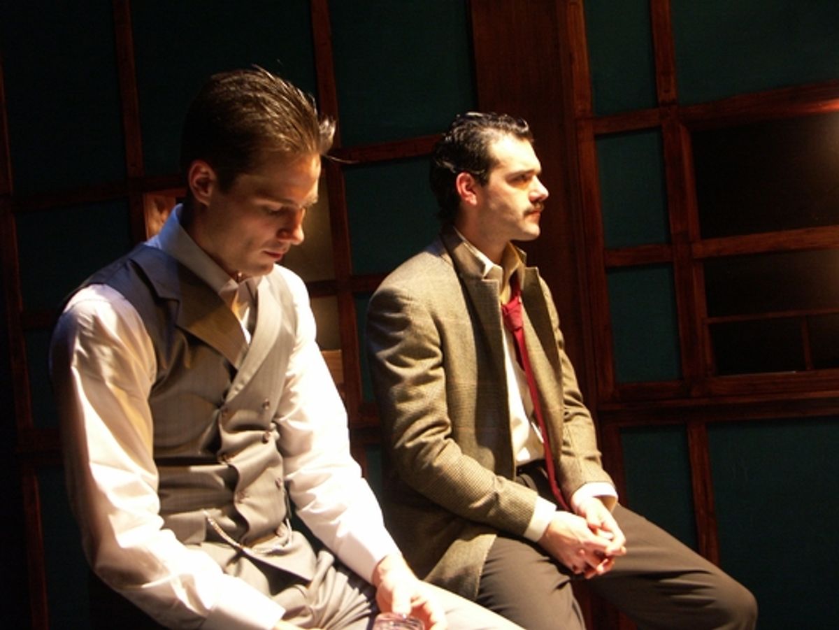 Luke MacFarlane and Jeremy Gabriel at 