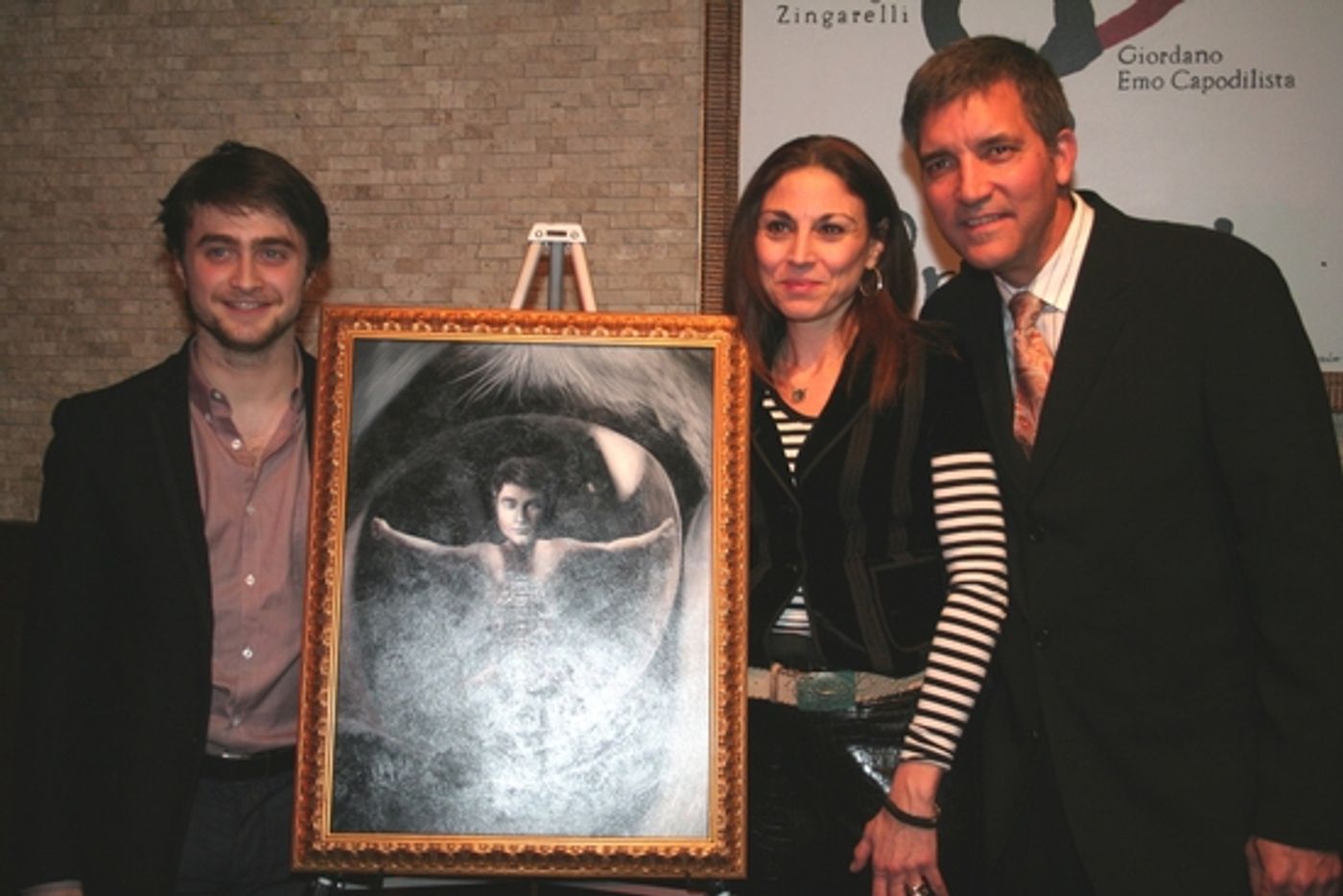Photo Coverage: EQUUS Star Daniel Radcliffe's Portrait Unveiled at Tony's DiNapoli  Image