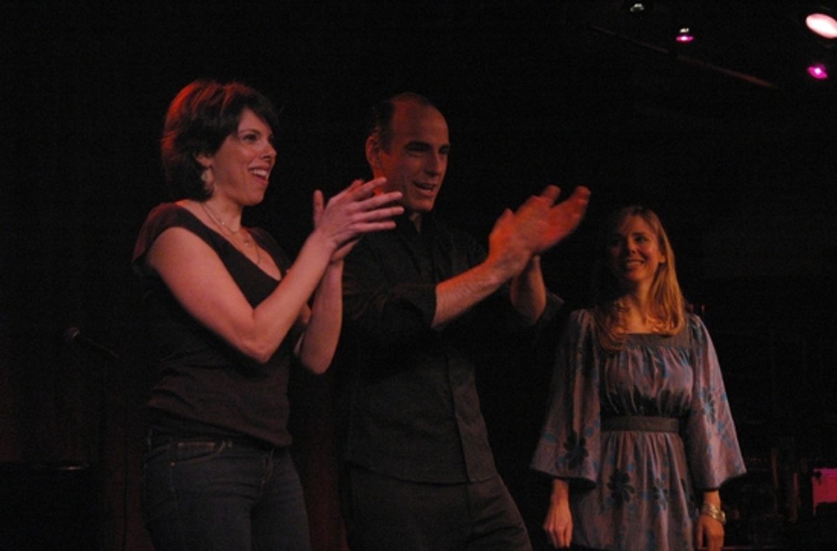 Tonights cast-Jill Abramovitz, William Michals and Kerry Butler at 
