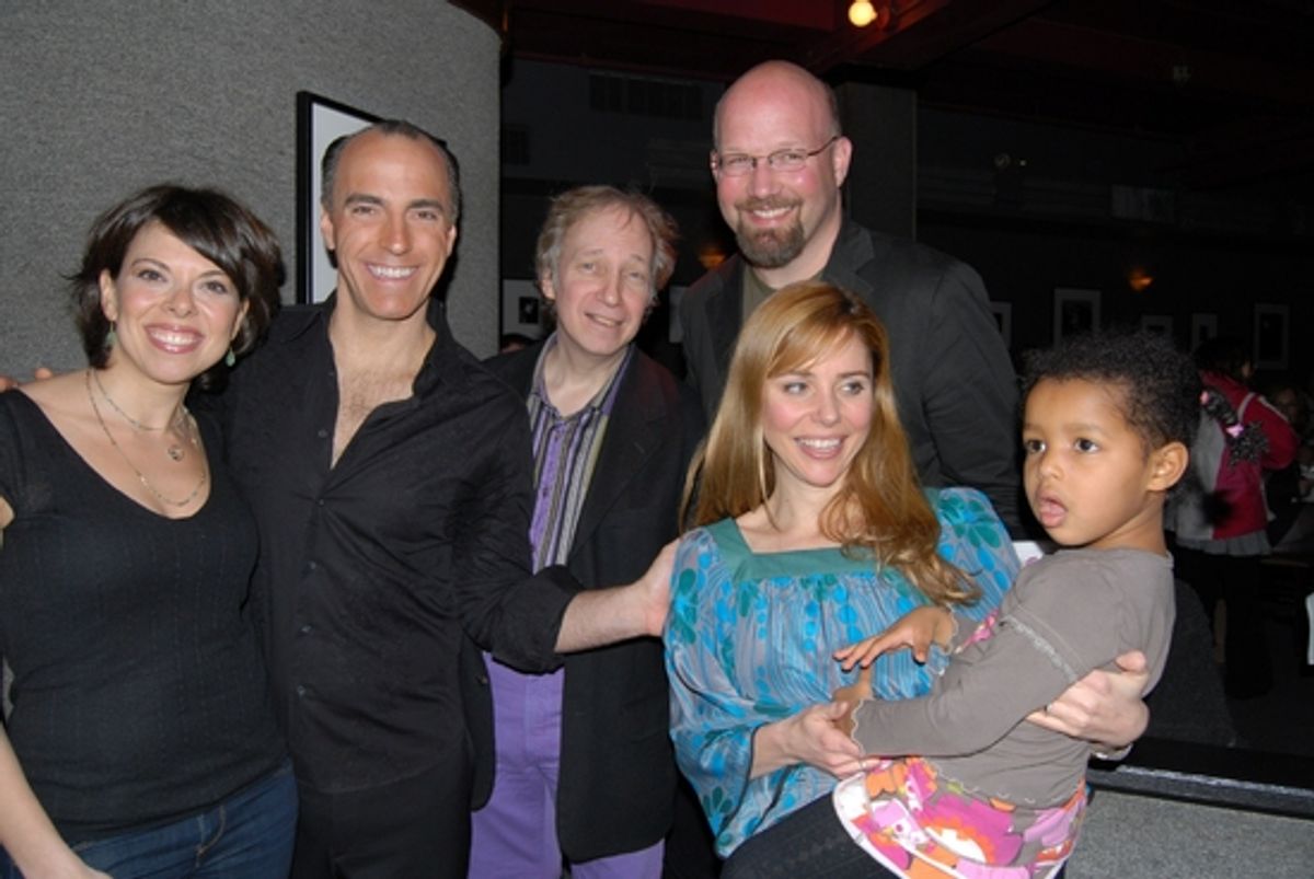 Jill Abramovitz, William Michals, Scott Siegel, Scott Coulter, Kerry Butler and her daughter Segi at 