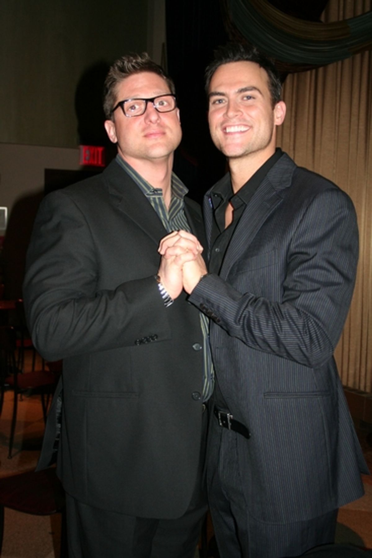 Christopher Sieber and Cheyenne Jackson at 