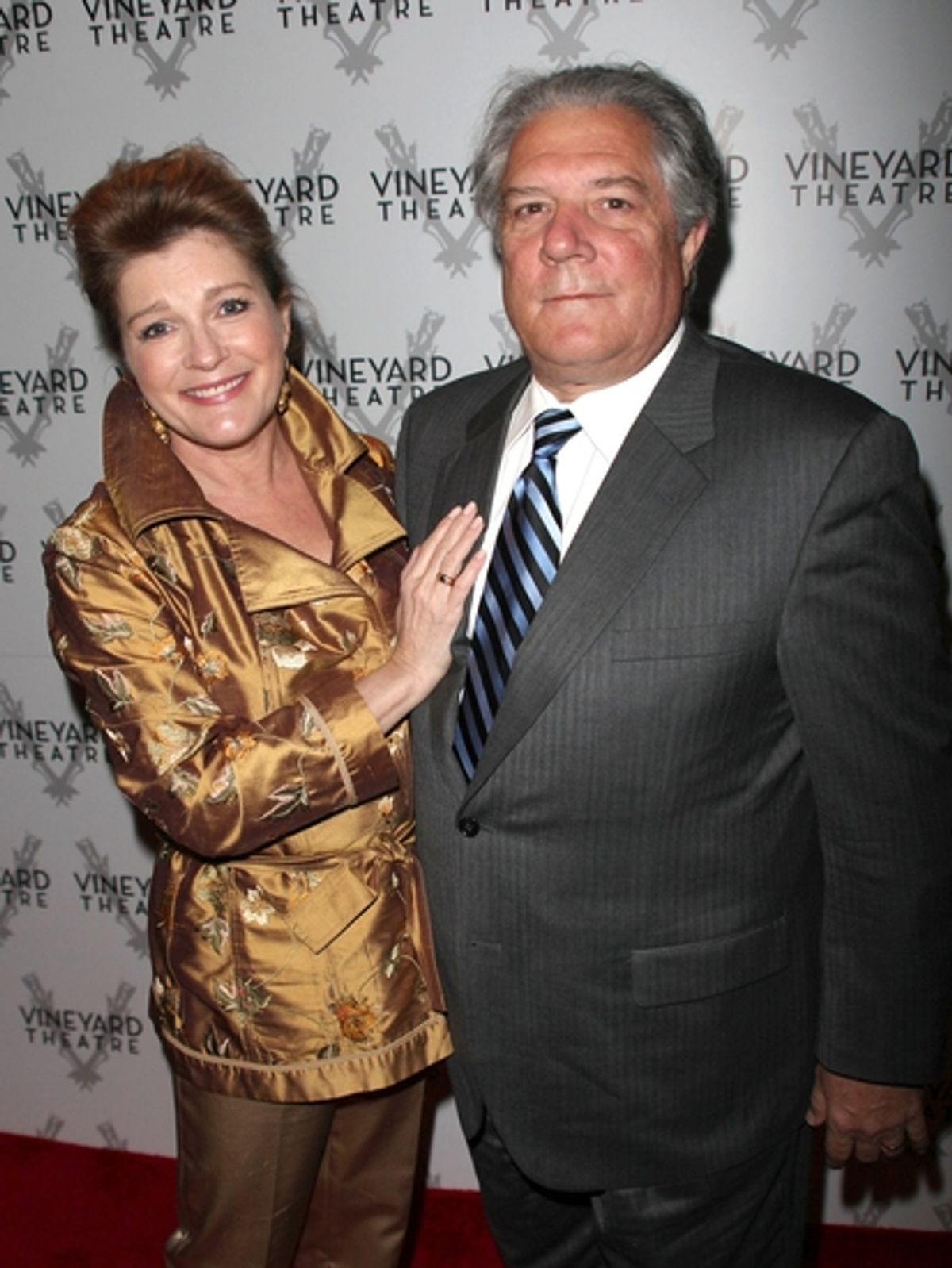 Kate Mulgrew and Tim Hagan at The Vineyard Theatre Honors Marian Seldes