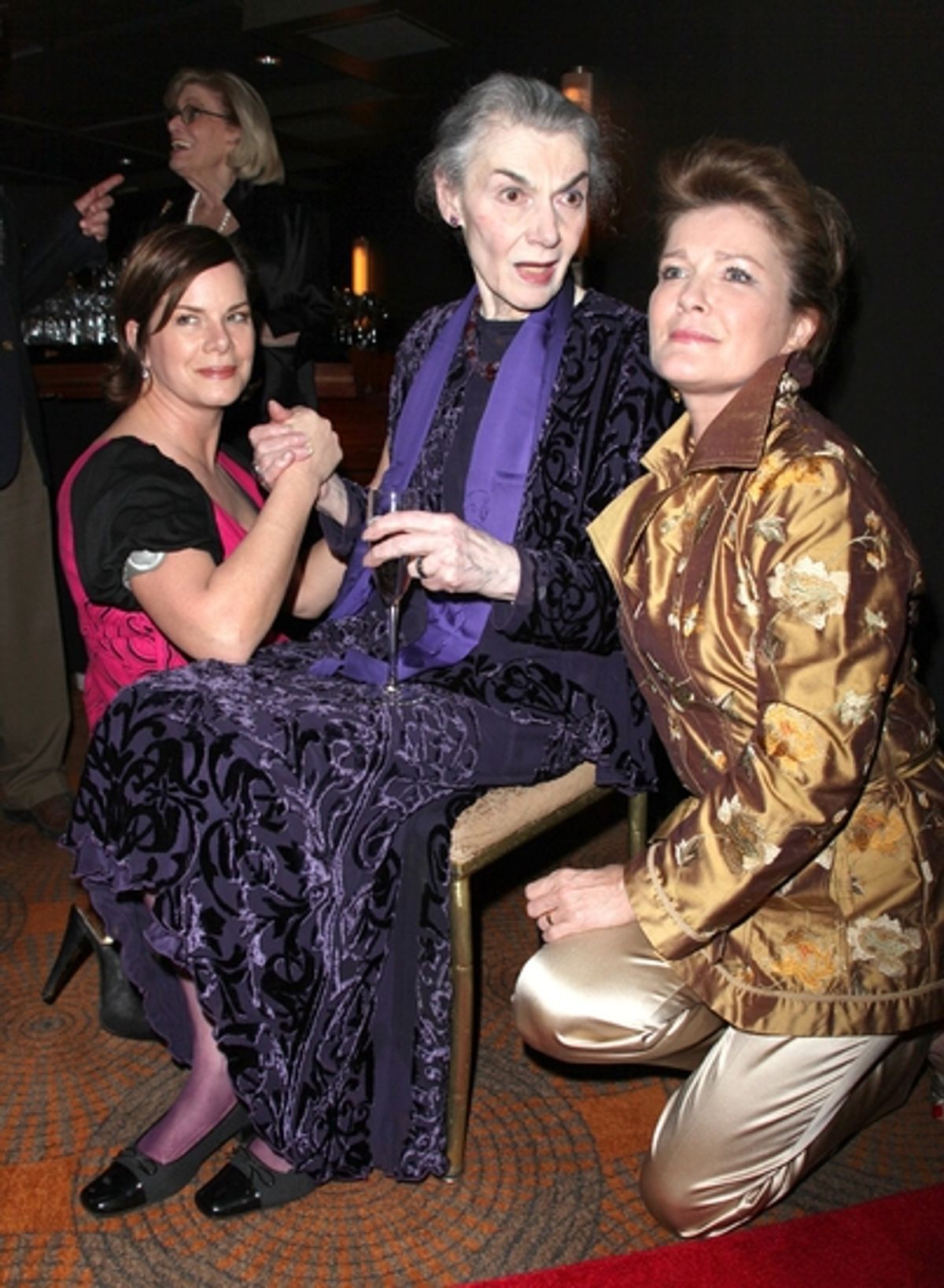 Marcia Gay Harden, Marian Seldes and Kate Mulgrew at The Vineyard Theatre Honors Marian Seldes