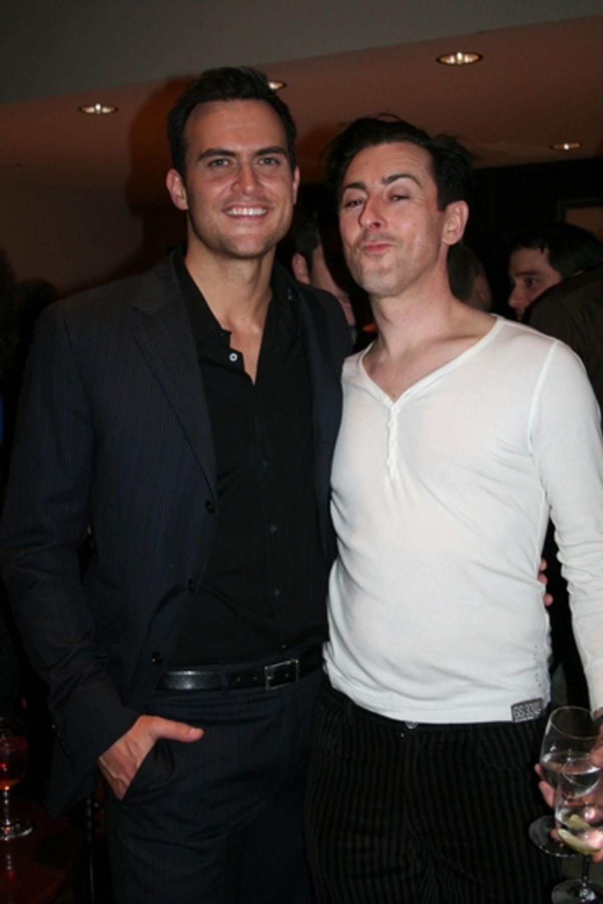 Cheyenne Jackson and Alan Cumming at 