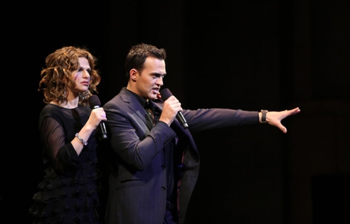 Cheyenne Jackson and Sandra Bernhard at 