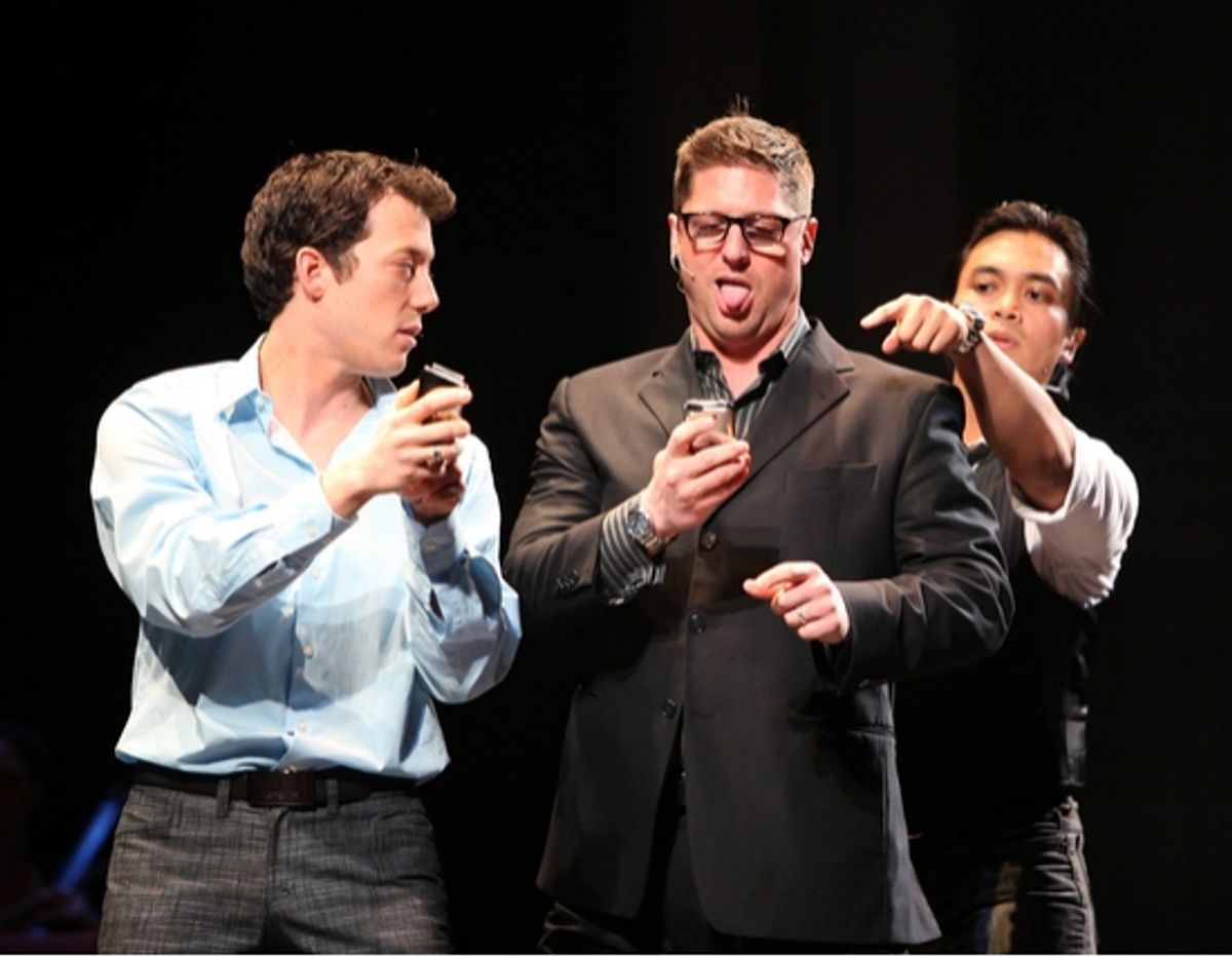 John Tartaglia, Christopher Sieber and Jose Llana at 