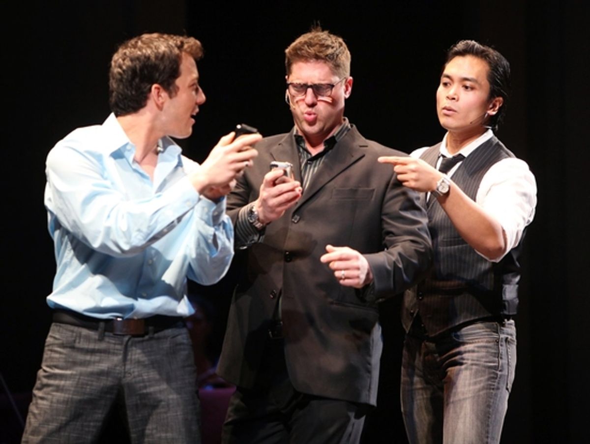 John Tartaglia, Christopher Sieber and Jose Llana

 at 