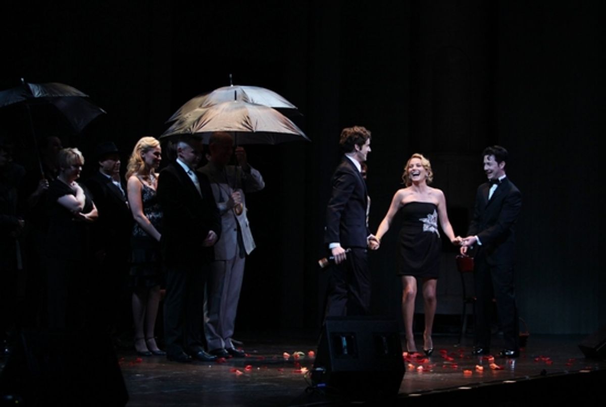 Michael Urie and Becky Newton
 at 