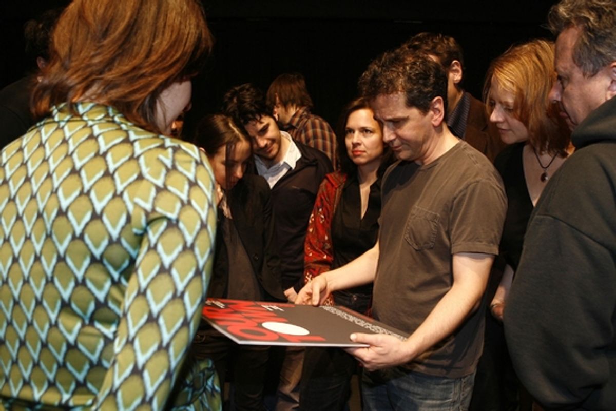 David Cromer with the OUR TOWN cast

 at 