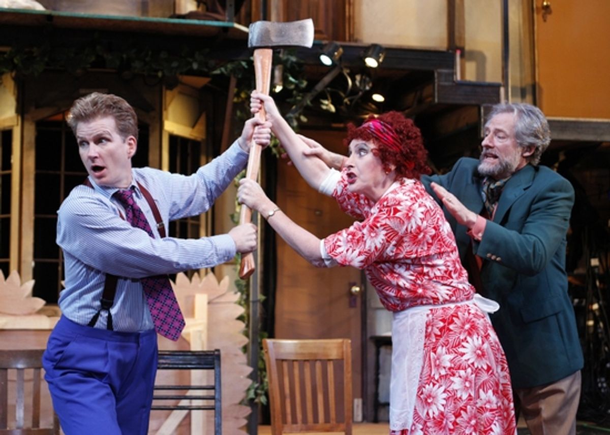 Actors Garry Lejeune (Bill Brochtrup), Dotty Otley (Kandis Chappell) and Frederick Fellowes (Timothy Landfield) at 