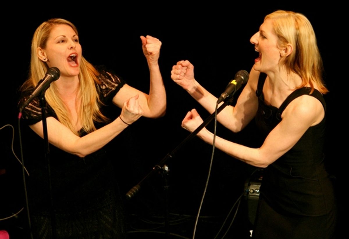 Heather Ayers and Becca Ayers at 'Here's To The Ladies Who CARE' Benefit