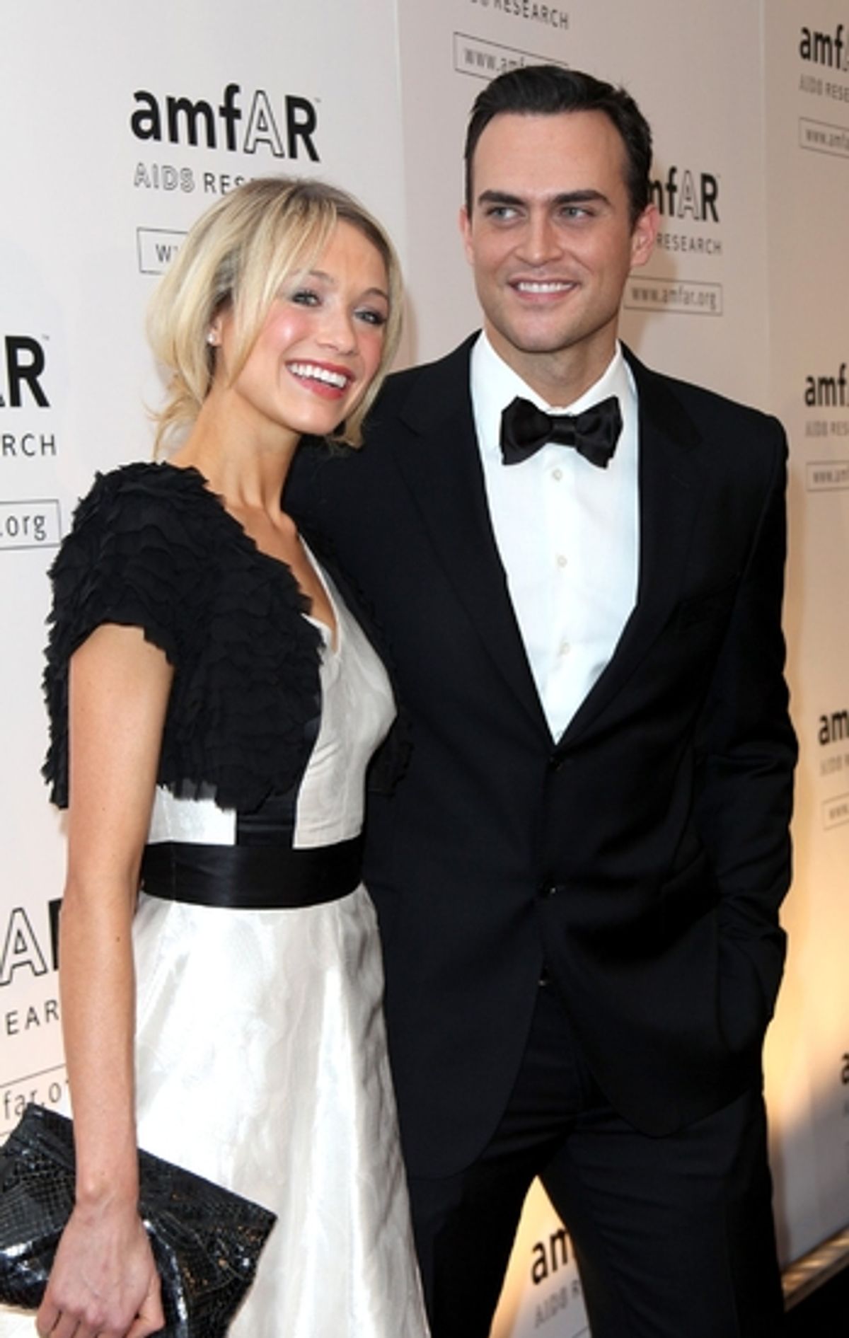 Katrina Bowden and Cheyenne Jackson

 at 